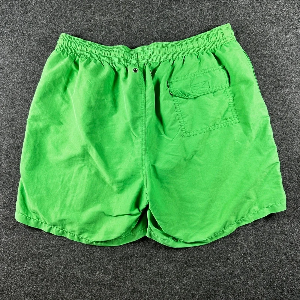 Polo Ralph Lauren Traveler Swim Trunks Green w/ Pony Lined Nylon Board Shorts XL